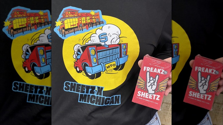 Sheetz t-shirt and game