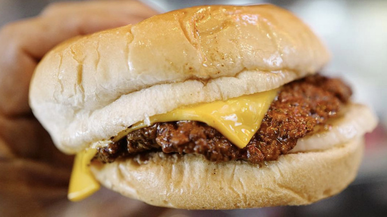 Grease-fried burger from Dyer's