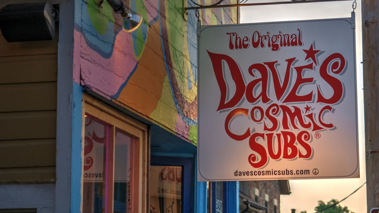 Dave's Cosmic Subs sign