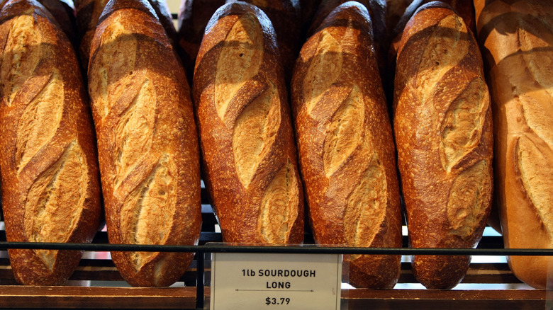 Sourdough bread at Boudin Bakery