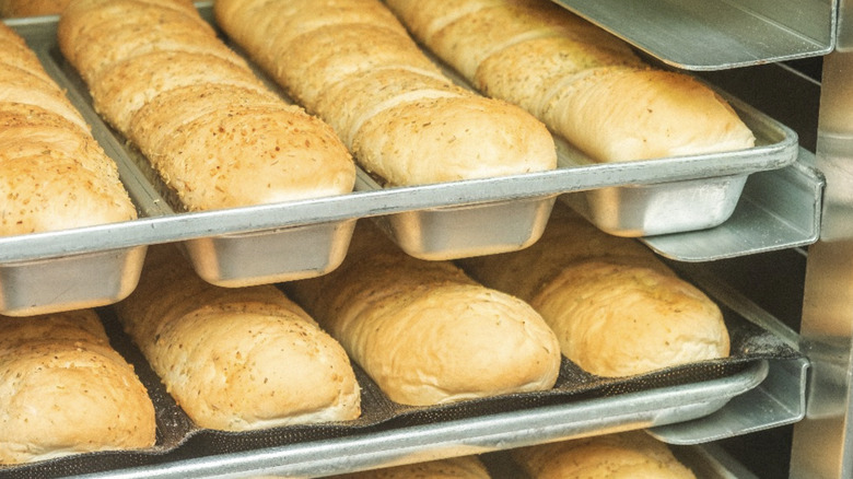 Freshly baked bread at Subway