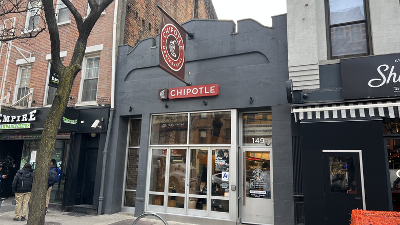 exterior of a Chipotle