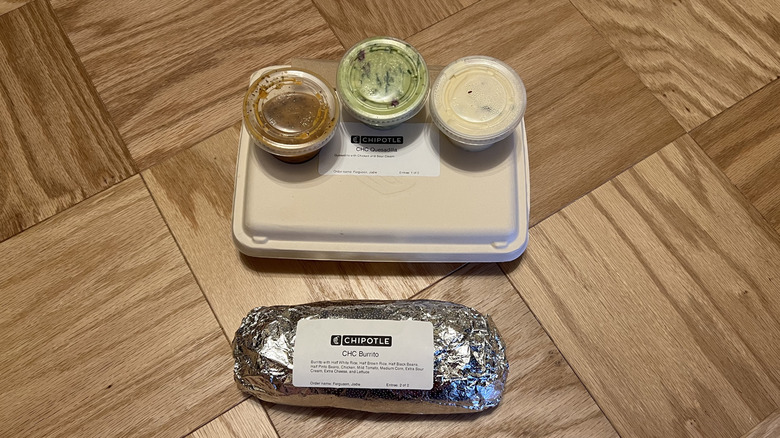 packaged Chipotle food items