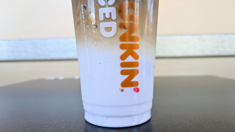 dunkin' potion macchiato up close