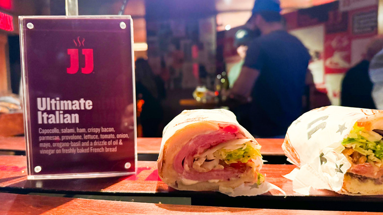 Jimmy John's Ultimate Italian toasted sandwich