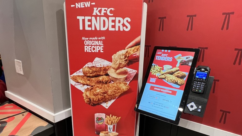 KFC sign and kiosk