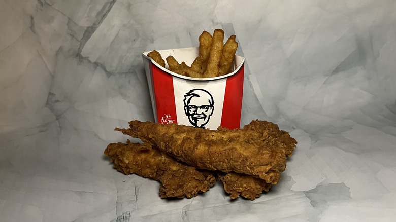 Original Recipe Tenders and fries