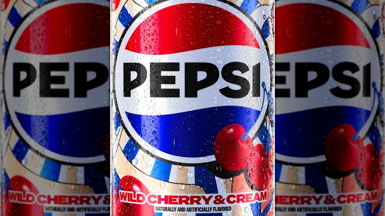 a can of Pepsi Wild Cherry & Cream