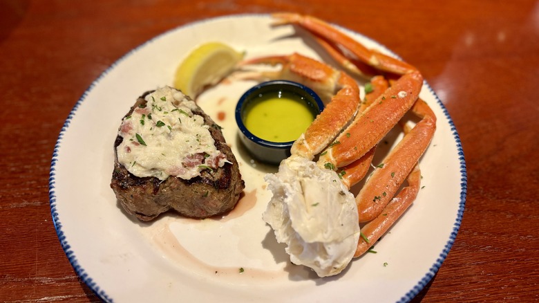 Snow Crab & Crab-Topped Sirloin