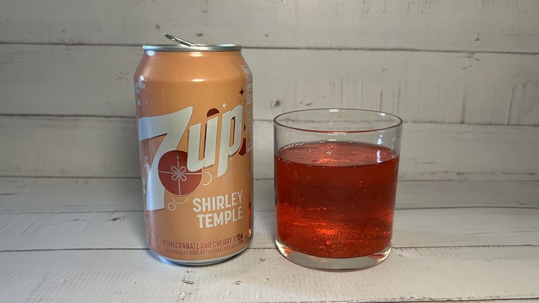 7UP Shirley Temple in glass