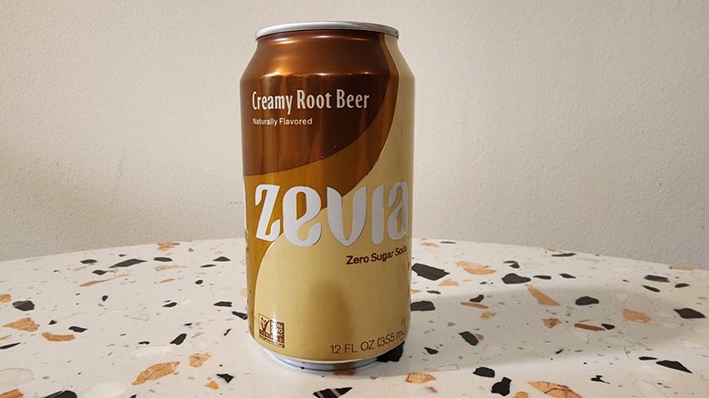 can of Zevia root beer