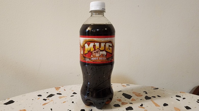 bottle of Mug root beer