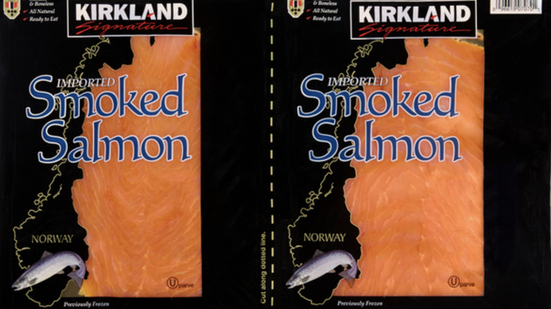 kirkland signature smoked salmon package