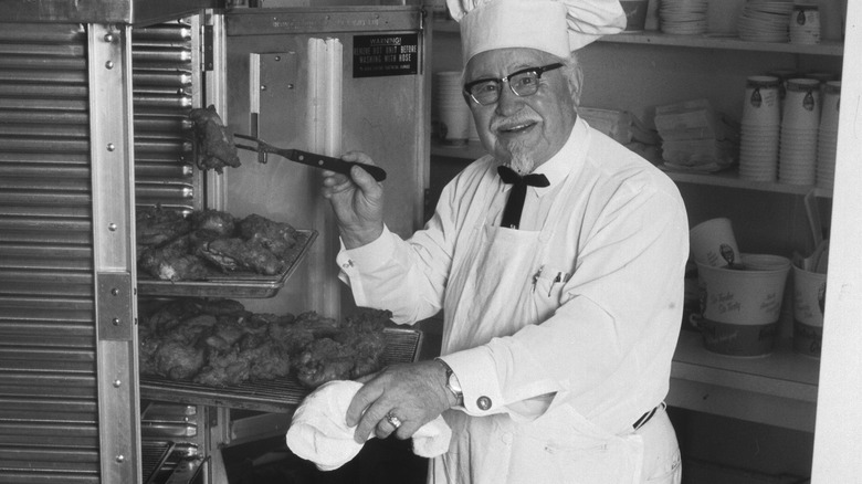 Colonel sanders smiling