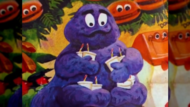 Evil Grimace with four arms