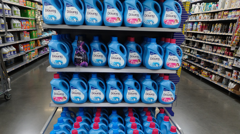 fabric softener on supermarket end cap