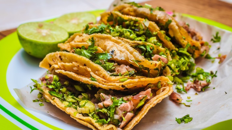 Plate of tacos