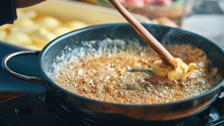 Browning butter for oats