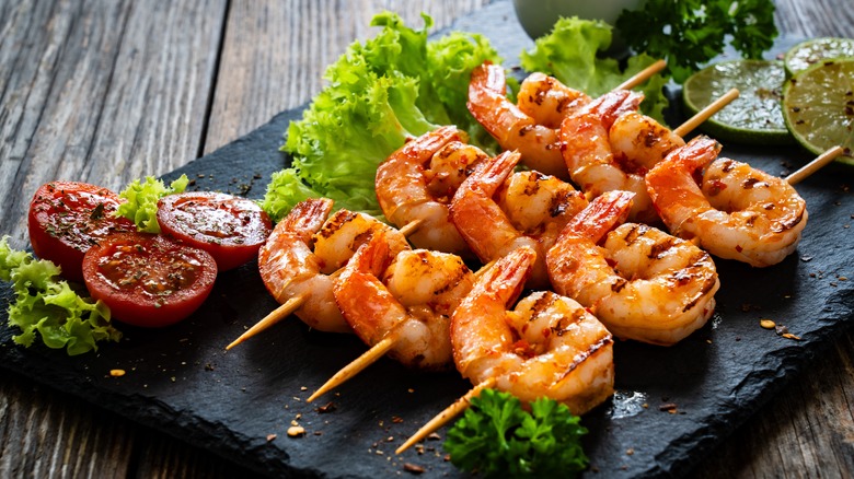 Shrimp kebabs