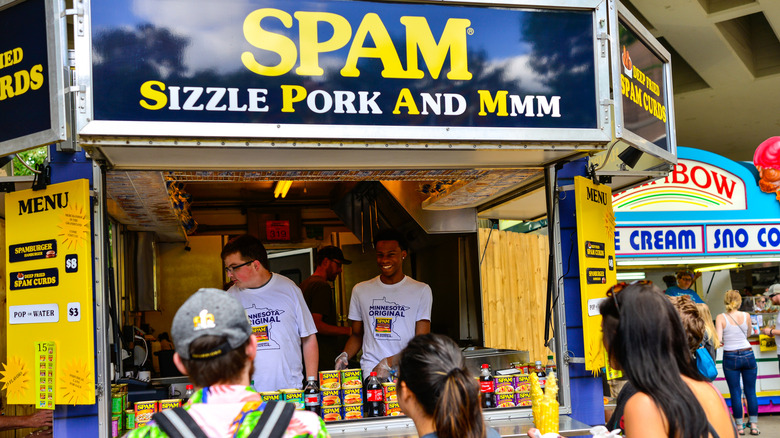 Spam stand at event