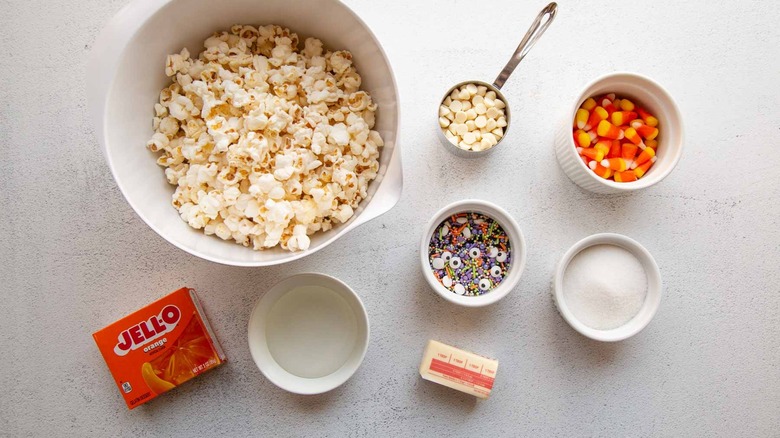 ingredients for candy coated popcorn