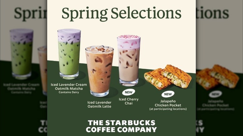 Starbucks 2025 spring menu debut