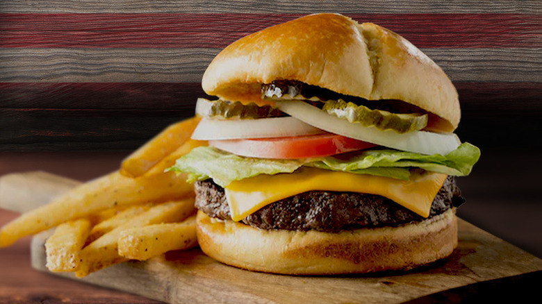 All American Cheeseburger at Logan's Roadhouse