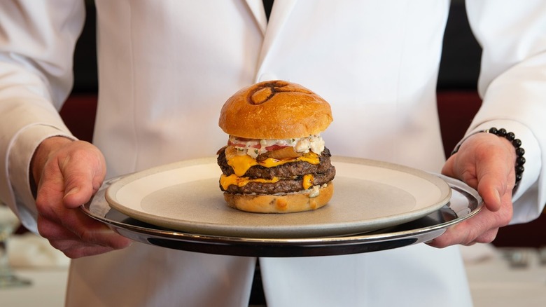 The JR Double Burger from Jeff Ruby's Steakhouse