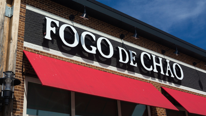 Fogo de Chão outside sign and awning