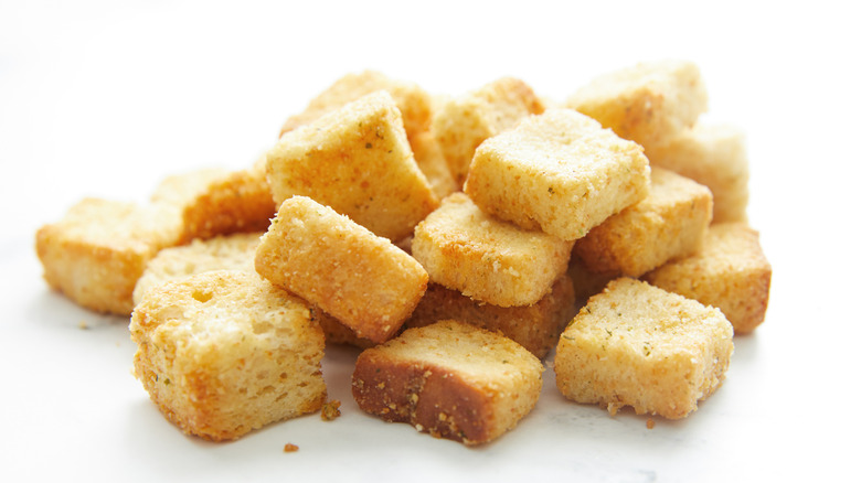 croutons in a pile