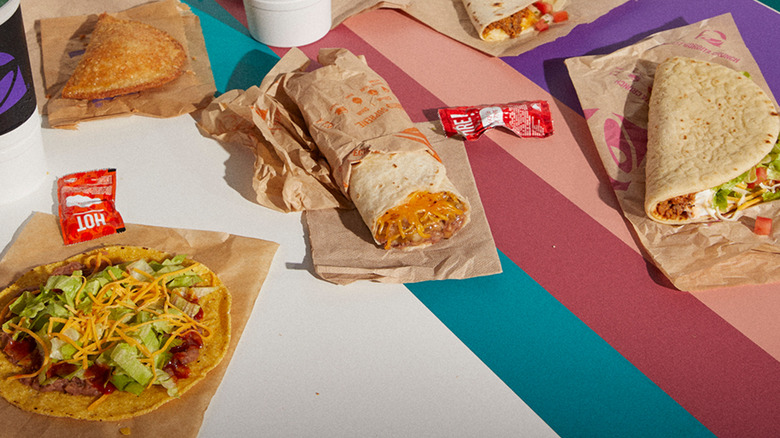 the items from Taco Bell's Decades Menu