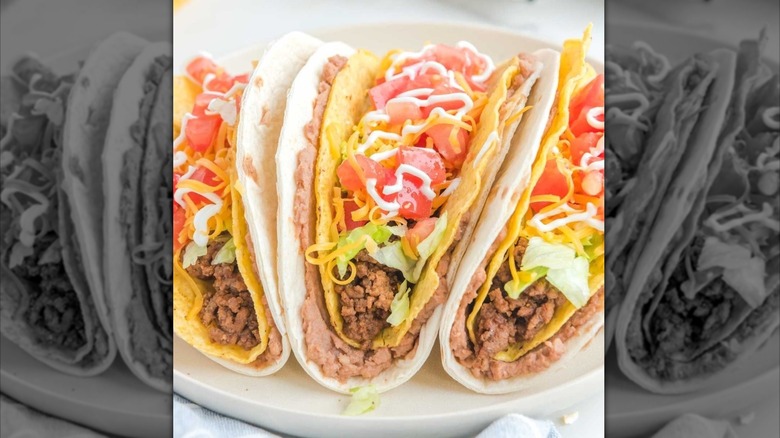 double decker tacos