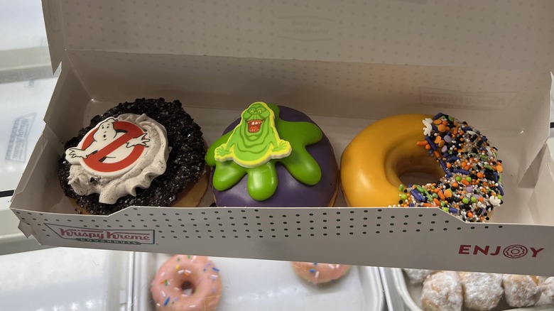 box of Ghostbusters doughnuts