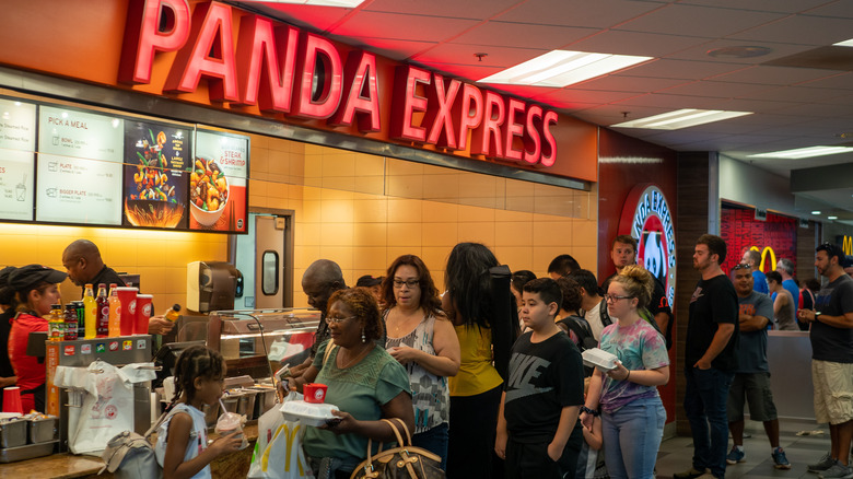 customers being served panda express