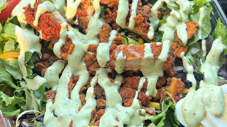 Chick-fil-A Cobb salad with avocado-lime dressing