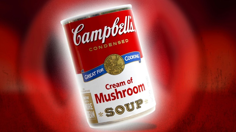 can of Campbell's cream of mushroom soup