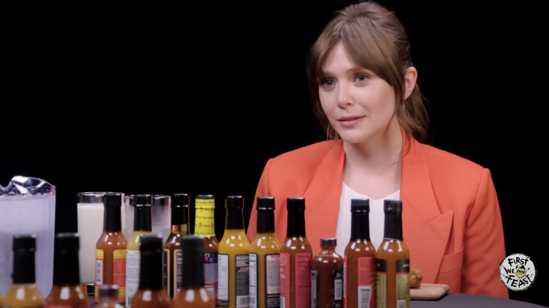 Elizabeth Olsen on Hot Ones