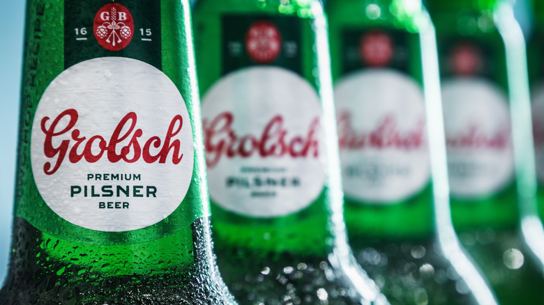 bottles of Grolsch beer