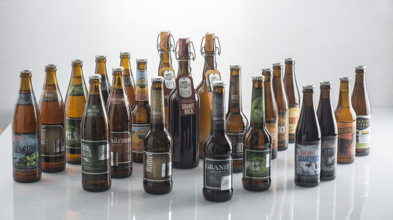 many bottles of Hofstetten Bier