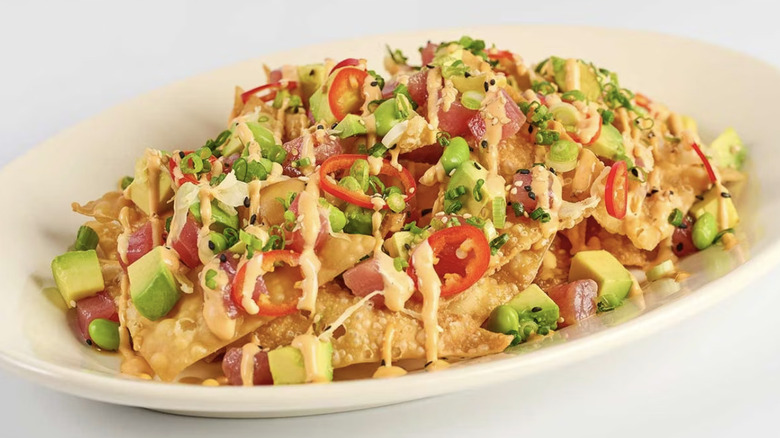 Ahi poke nachos Cheesecake Factory