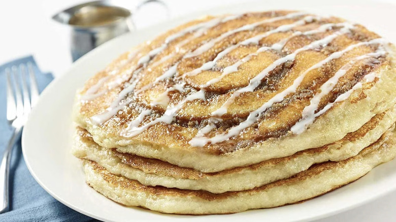 Cinnamon roll pancakes Cheesecake Factory