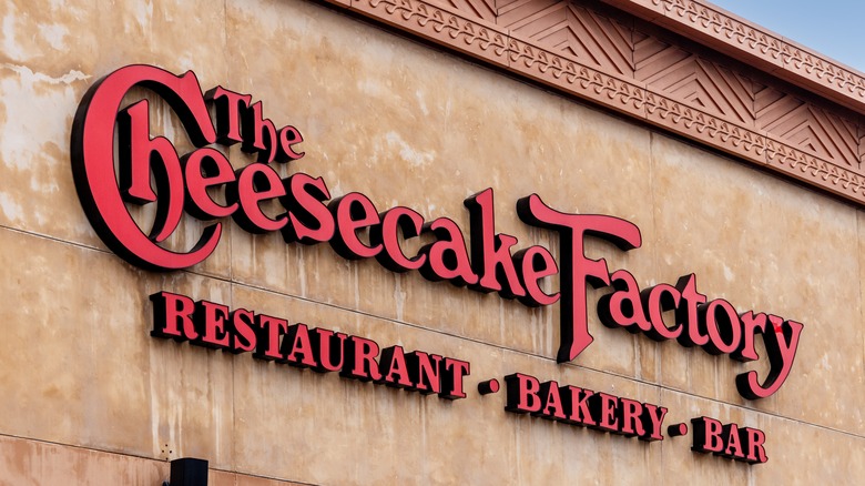 Cheesecake Factory sign