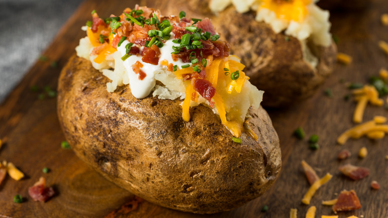 Loaded baked potatoes