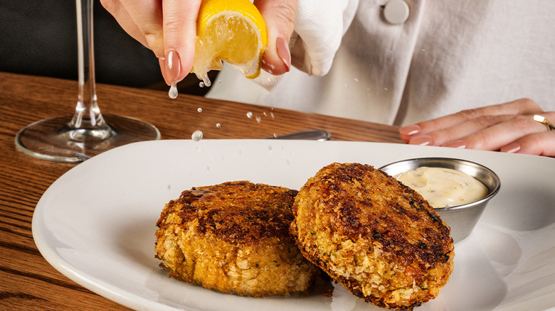 Crab cakes from The Keg