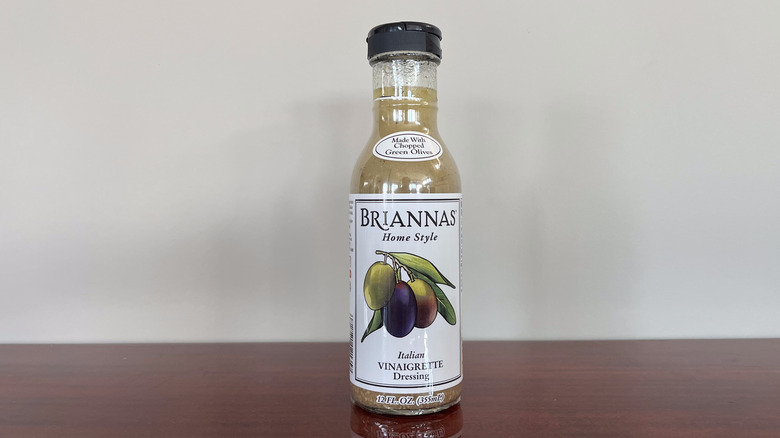 A bottle of Brianna's Italian vinaigrette dressing