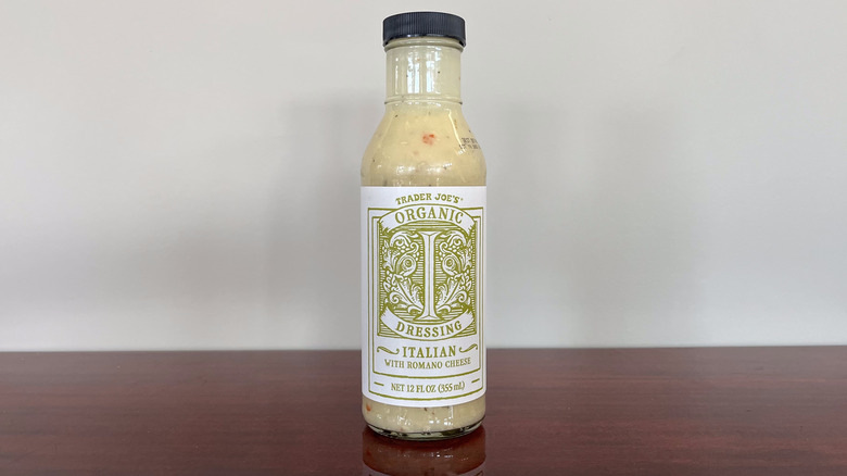 Bottle of Trader Joe's Italian dressing