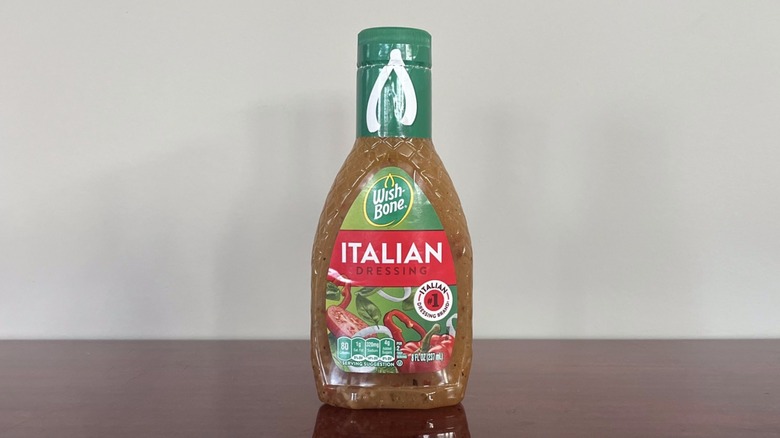 Bottle of Wish-Bone Italian dressing