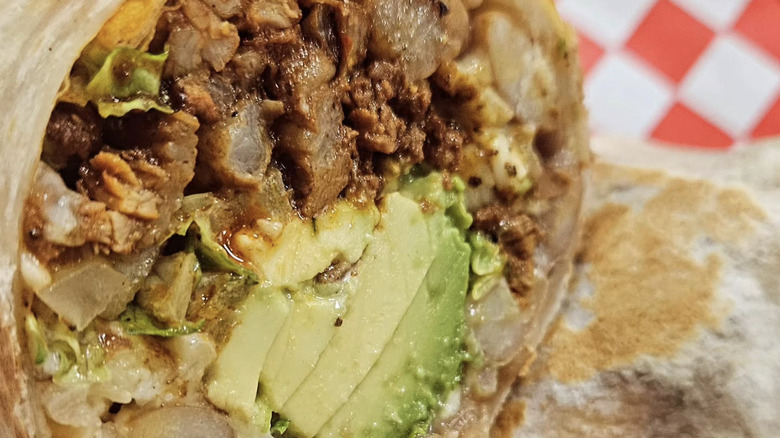 El Tragón Taqueria al pastor burrito