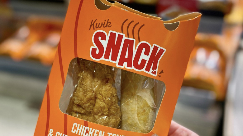 Kwik Trip chicken tender and cheese filled breadstick snack box