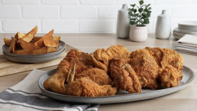 Royal Farms fried chicken and potato wedges